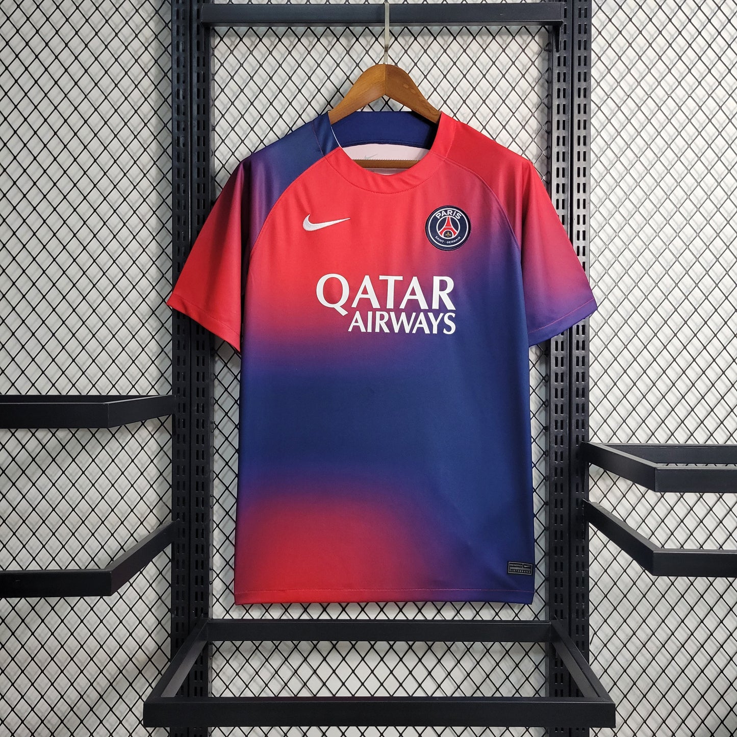 Camisola PSG Treino Vermelha e Azul 23/24
