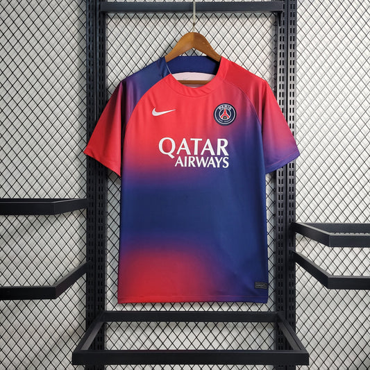 Camisola PSG Treino Vermelha e Azul 23/24