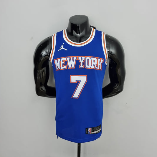 NBA NY Knicks #7 Anthony Jersey - 75th Anniversary Limited Blue