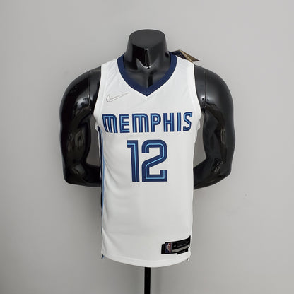 Camisola NBA Memphis Grizzlies #12 Morant - 75° Aniversário White