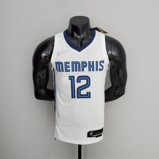 NBA Memphis Grizzlies #12 Morant Jersey - 75th Anniversary White