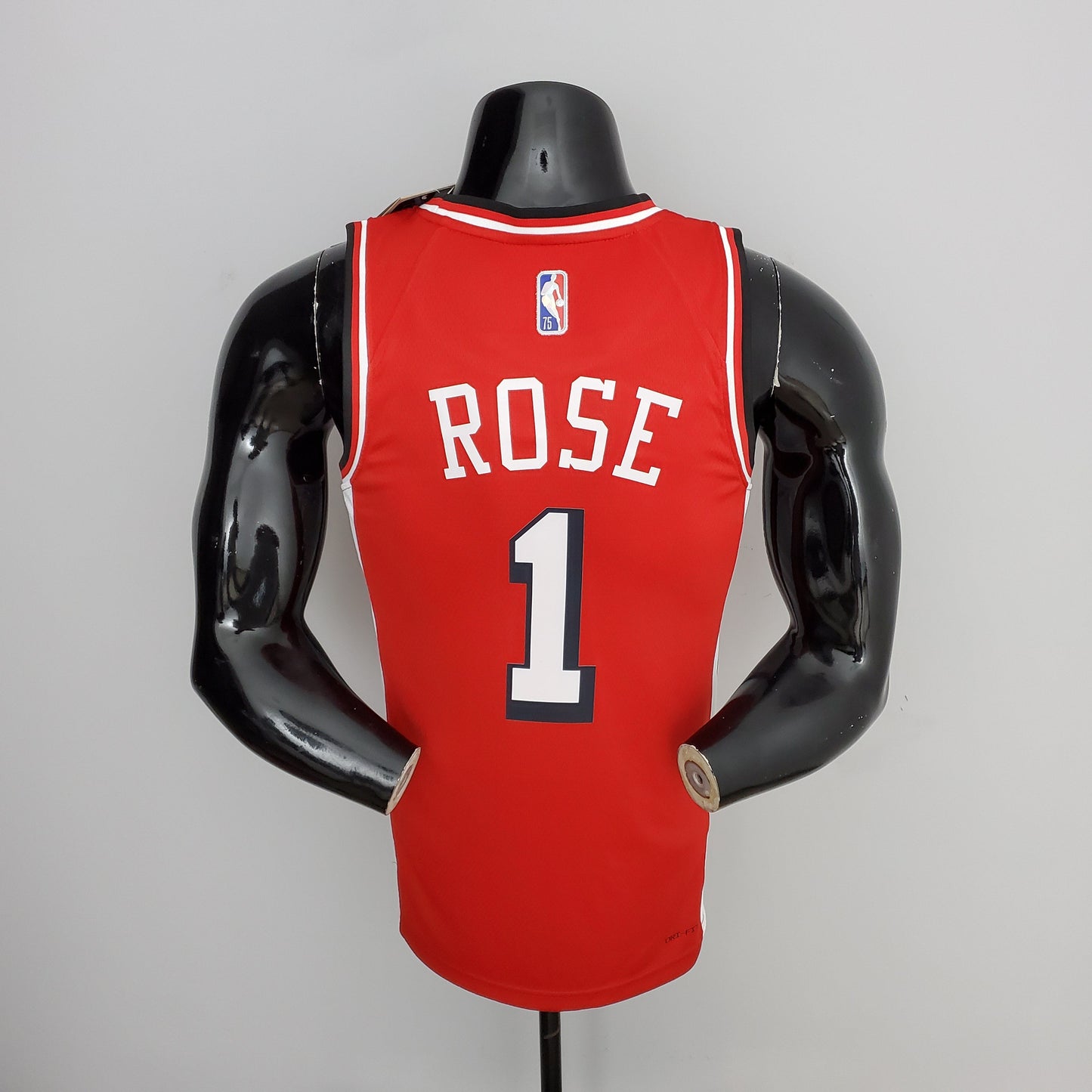 NBA Chicago Bulls #1 Rose Jersey - 75th Anniversary Red