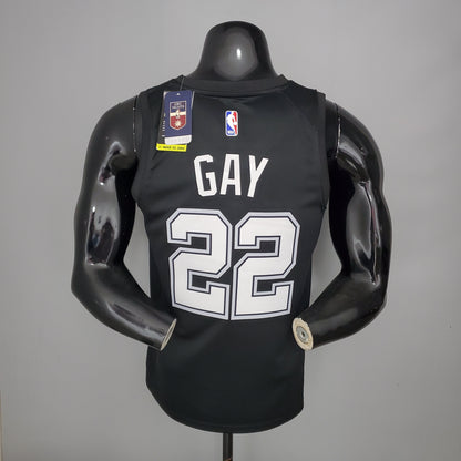 NBA San Antonio Spurs Jersey #22 Gay - City Edition Black