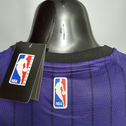 NBA Lakers #0 Young Purple Stripe Jersey - 23/24