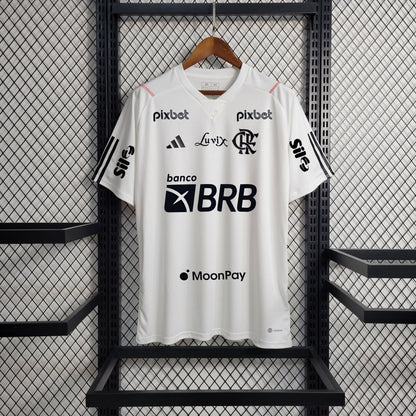 Camisola Flamengo Treino branca  23/24 - Full patrocínios