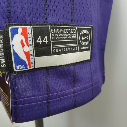 NBA Lakers #0 Young Purple Stripe Jersey - 23/24