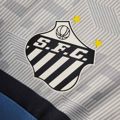 Camisola Santos Treino 23/24 - Umbro Adepto Masculina - Branca e Azul
