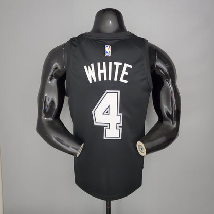 Camisola NBA San Antonio Spurs #4 White - City Edition Black