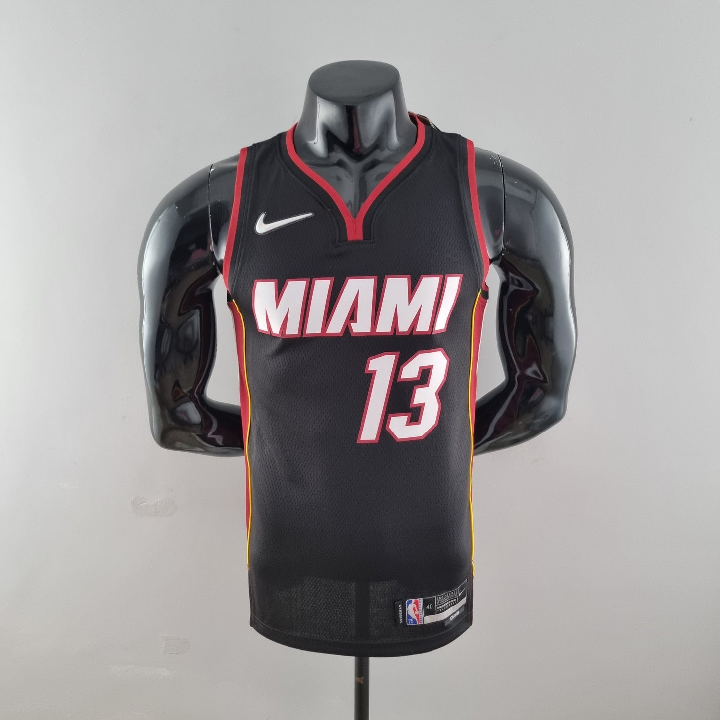 Camisola NBA Miami Heat #13 Adebayo - 75° Aniversário Black