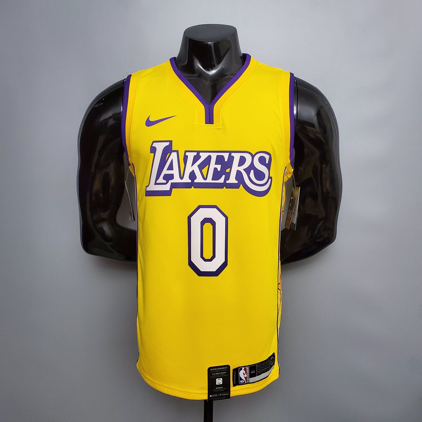 NBA Lakers #0 Kuzma V-neck Nike Connection Jersey - 23/24