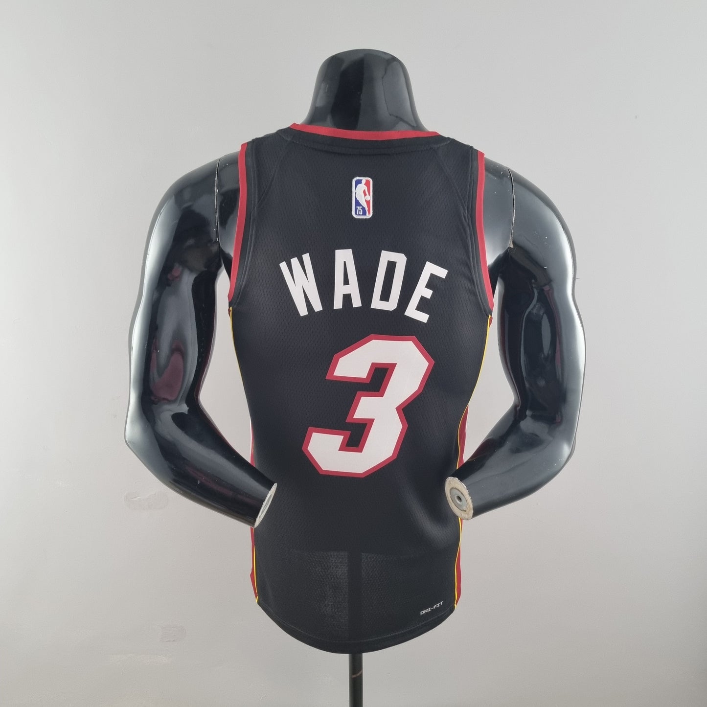 NBA Miami Heat Jersey #3 Wade - 75th Anniversary Black