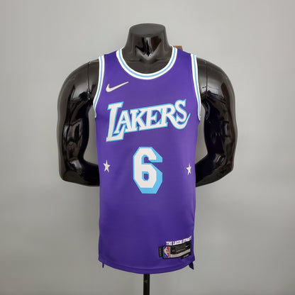 Camisola NBA Lakers #6 James City Edition Purple - 23/24