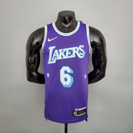 NBA Lakers Jersey #6 James City Edition Purple - 23/24