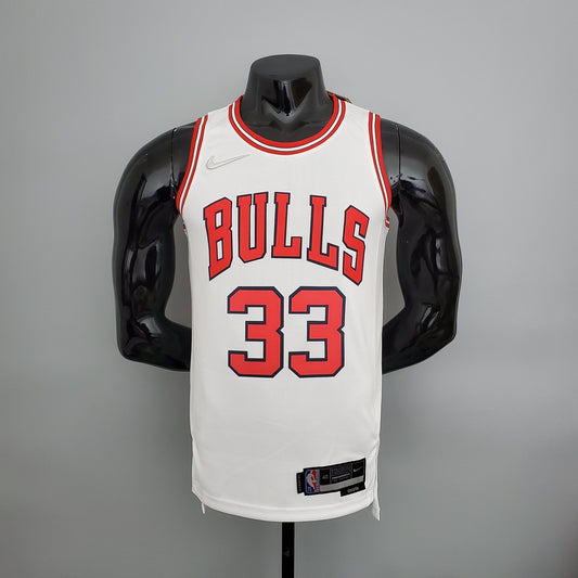 NBA Chicago Bulls Jersey #33 Pippen - 75th Anniversary White