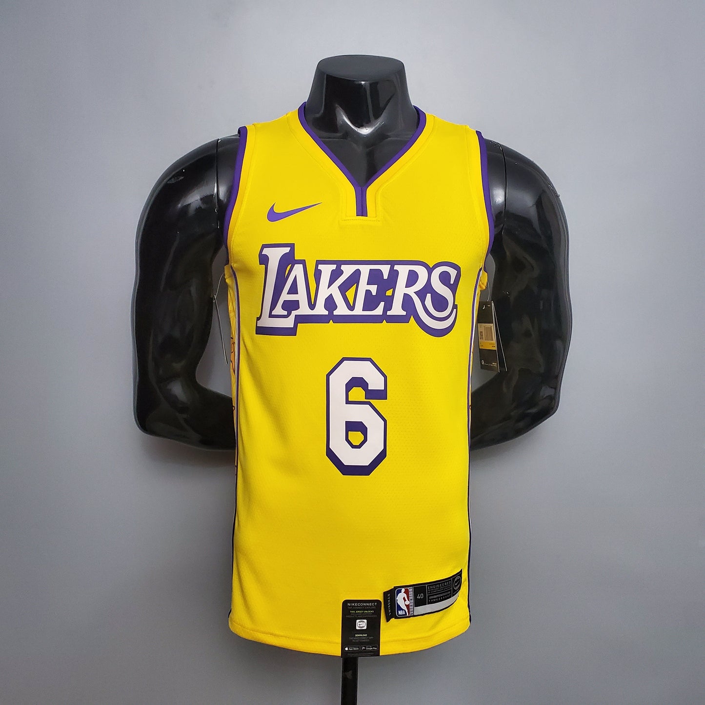 Camisola NBA Lakers #6 James V-neck Nike Connection - 23/24