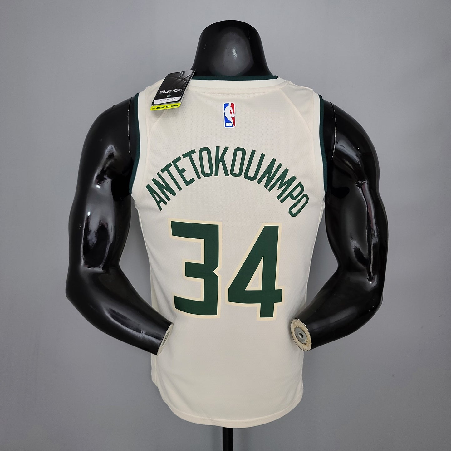 Milwalkee Bucks NBA Jersey #34 Antetokounmpo - Theme White
