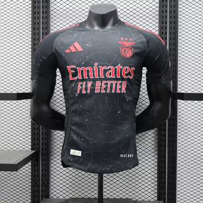 Camisola Benfica 24/25 Alternativa Preta - Versão Jogador - Lançamentos