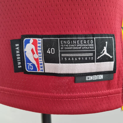Camisola NBA Miami Heat #4 Oladipo - 75° Aniversário Red
