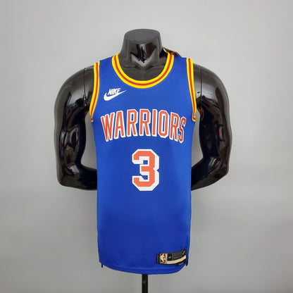 NBA Golden State Warriors #3 Poole Jersey - Retro Blue
