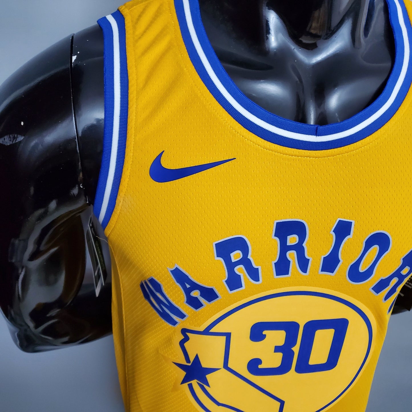 NBA Golden State Warriors #30 Curry Jersey - Retro Yellow