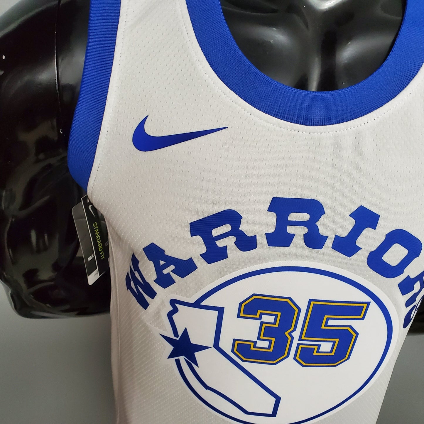 NBA Golden State Warriors #35 Durant Jersey - Retro White