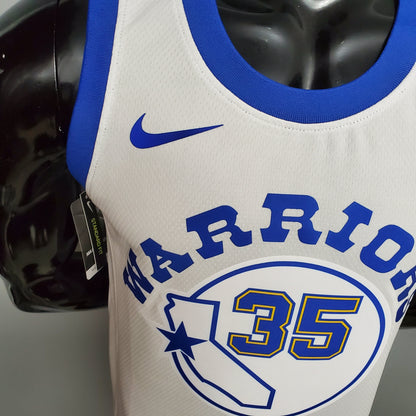 NBA Golden State Warriors #35 Durant Jersey - Retro White