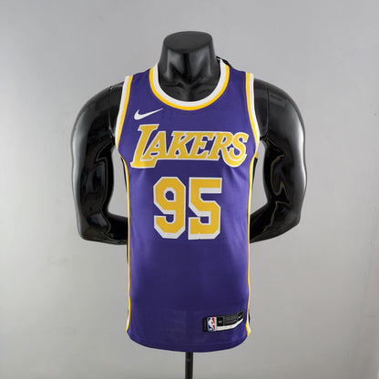 NBA Lakers Jersey #95 Toscano Purple 75th Anniversary - 23/24