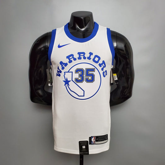 NBA Golden State Warriors #35 Durant Jersey - Retro White