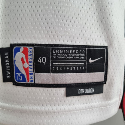 Camisola NBA Miami Heat #6 James - 75° Aniversário White