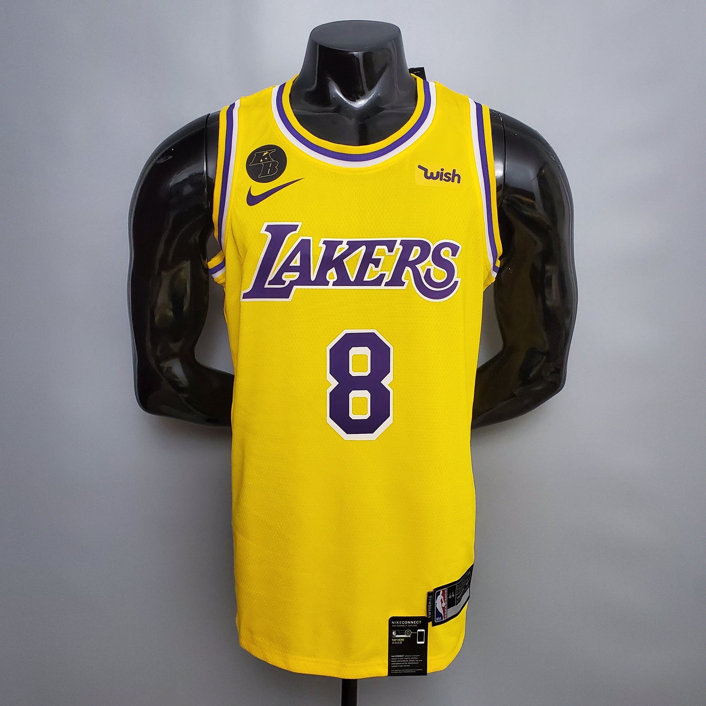 NBA Lakers Jersey #8 Bryant Commemorative Yellow - 23/24