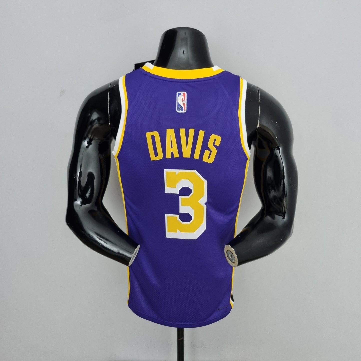 NBA Lakers Jersey #3 Davis Purple 75th Anniversary - 23/24