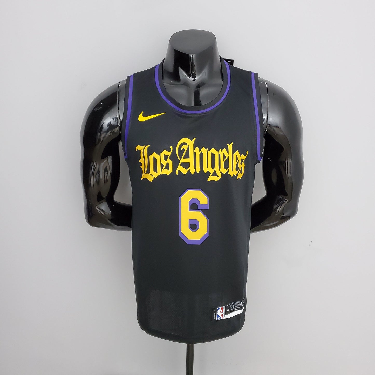 Camisola NBA Lakers #6 James Latin Black 75° Aniversário- 23/24