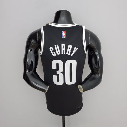 NBA Brooklyn Nets #30 Curry Jersey - 75th Anniversary Black