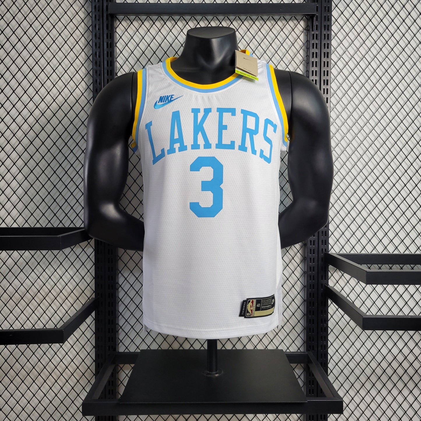 NBA Lakers Jersey #11 Irving 75th Anniversary Yellow - 23/24
