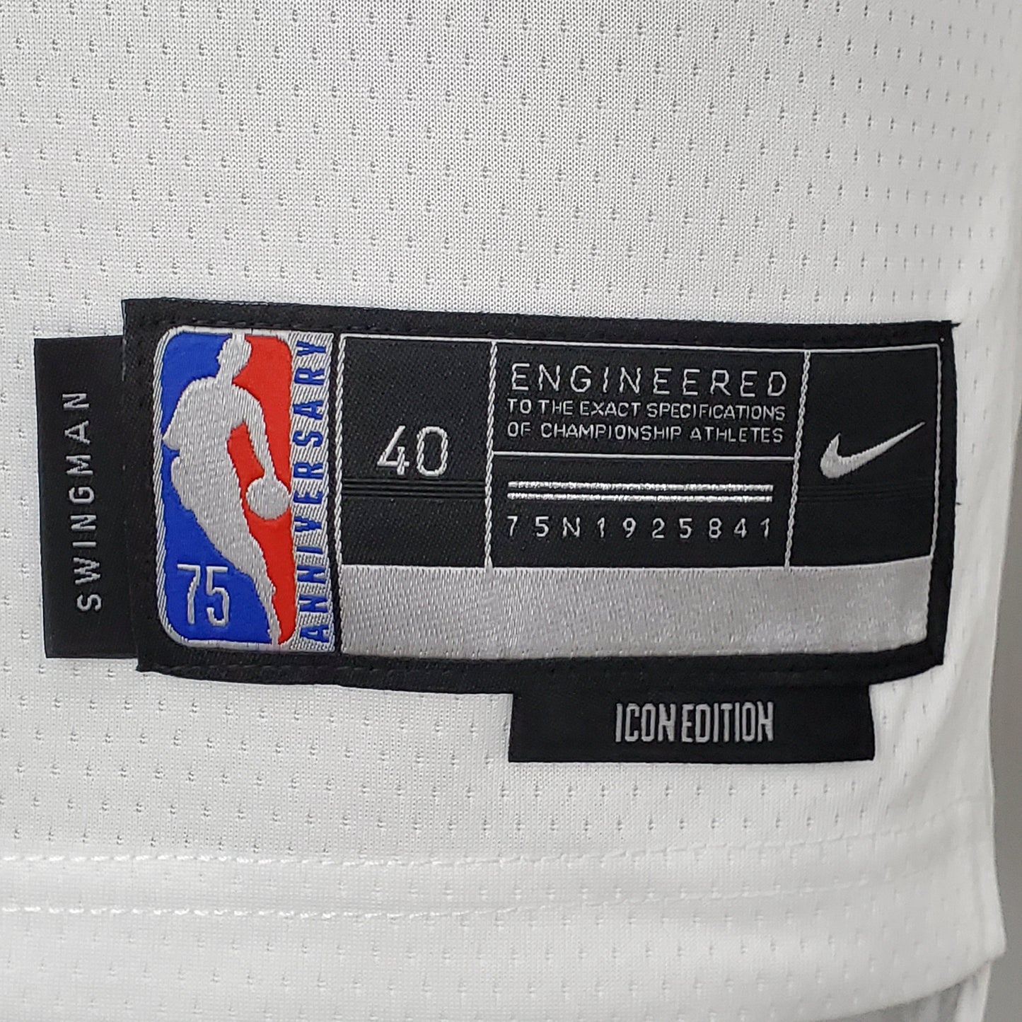 Camisola NBA Memphis Grizzlies #12 Morant - 75° Aniversário White
