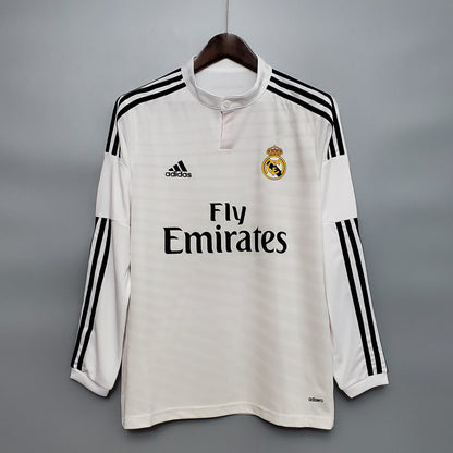 Real Madrid Home Shirt 14/15 - Long Sleeve Retro Version