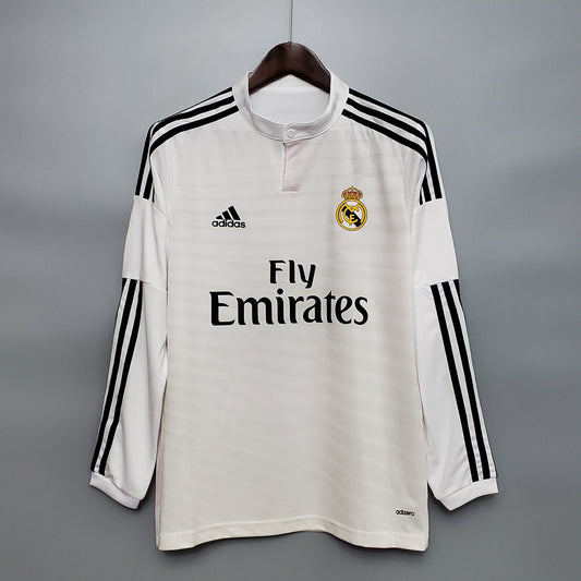 Camisola Real Madrid Titular 14/15 - Versão Retro Manga Comprida