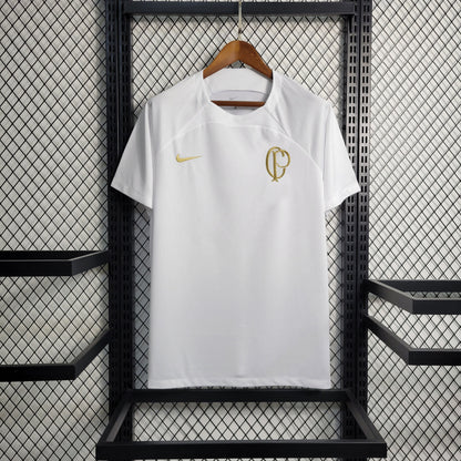 Camisola Corinthians Treino 23/24 - Nike Adepto Masculina - Branco