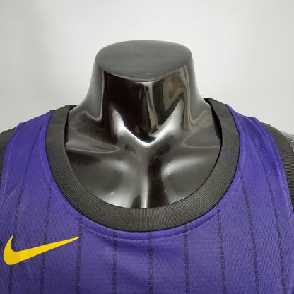 Camisola NBA Lakers #23 James Purple Stripe - 23/24