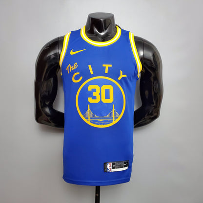 Camisola NBA Golden State Warriors #30 Curry - Train Blue
