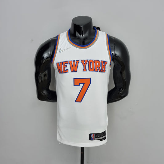 NBA NY Knicks #7 Anthony Jersey - 75th Anniversary White