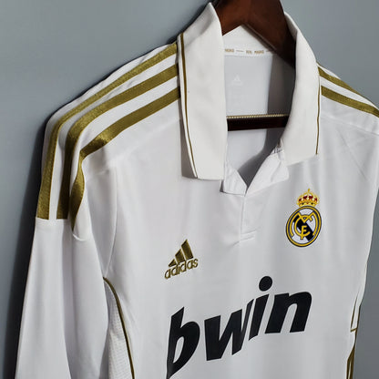 Camisola Real Madrid Titular 11/12 - Versão Retro Manga Comprida