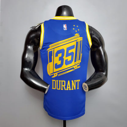 NBA Golden State Warriors #35 Durant Jersey - Train Blue