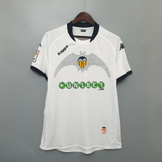 Camisola Valencia Titular 09/10 - Versão Retro