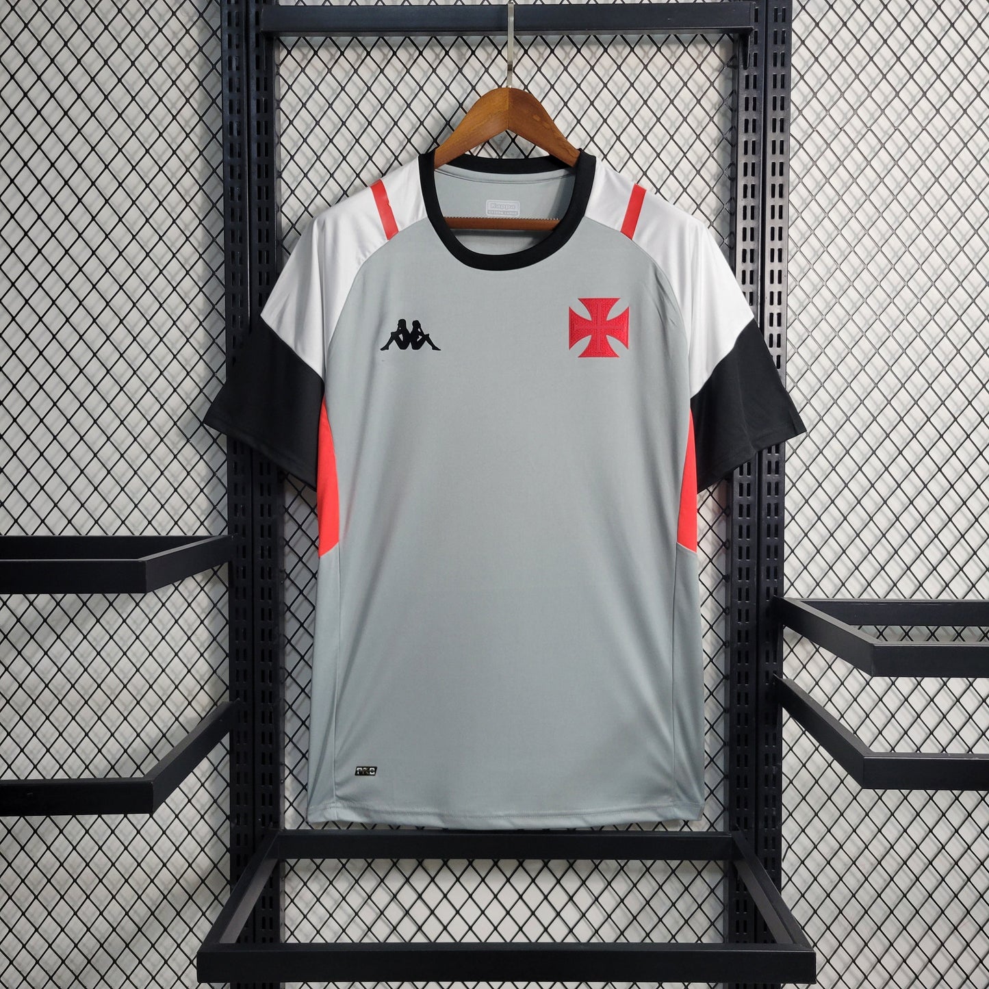Camisola Vasco Treino 23/24 - Kappa Adepto Masculina - Cinza