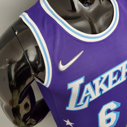 Camisola NBA Lakers #6 James City Edition Purple - 23/24