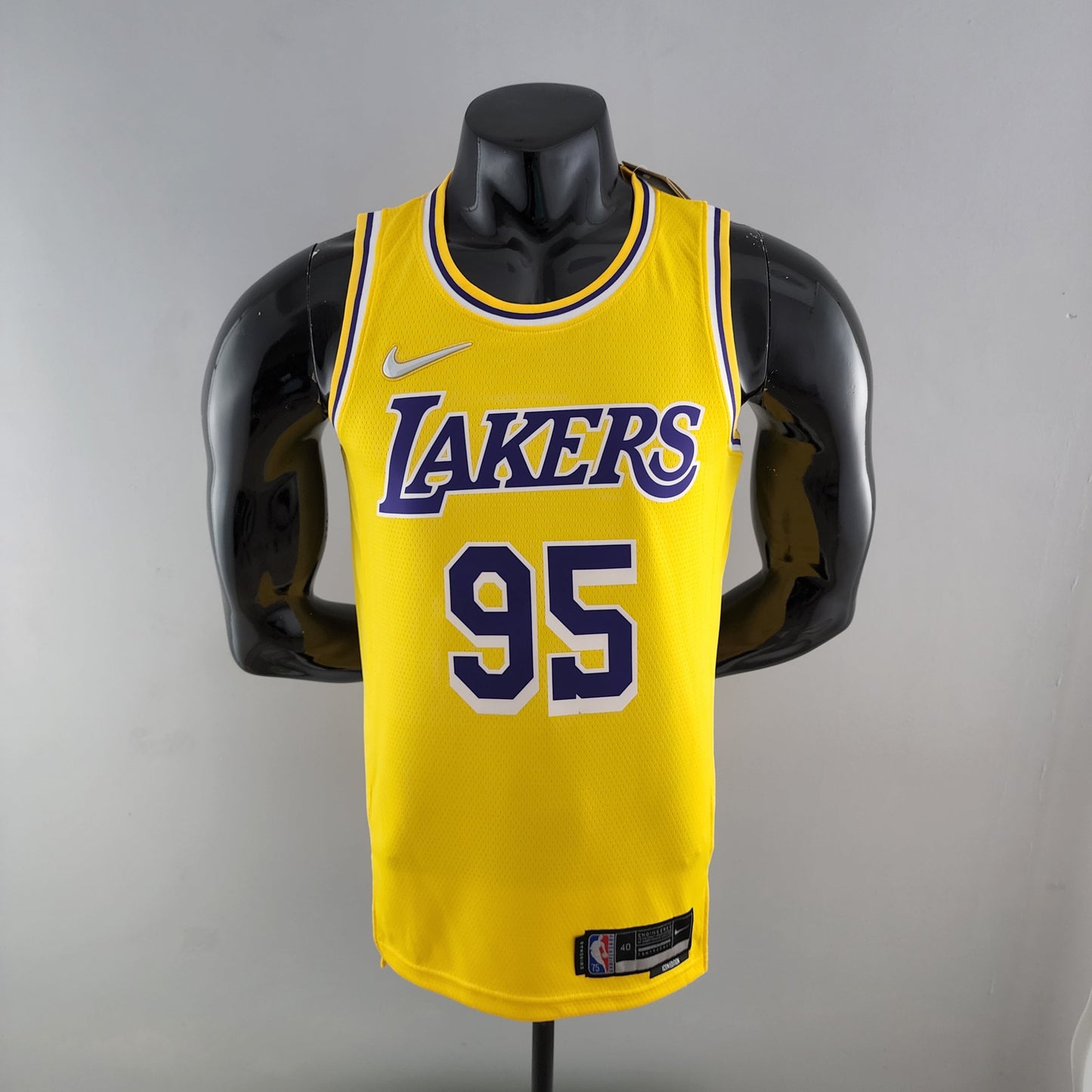 NBA Lakers Jersey #95 Tuscano Yellow 75th Anniversary - 23/24