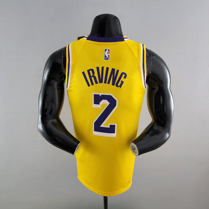 Camisola NBA Lakers #2 Irving 75° Aniversário Amarela - 23/24