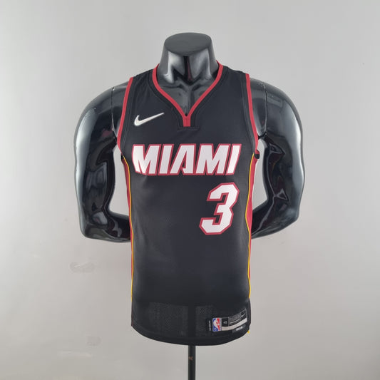 NBA Miami Heat Jersey #3 Wade - 75th Anniversary Black
