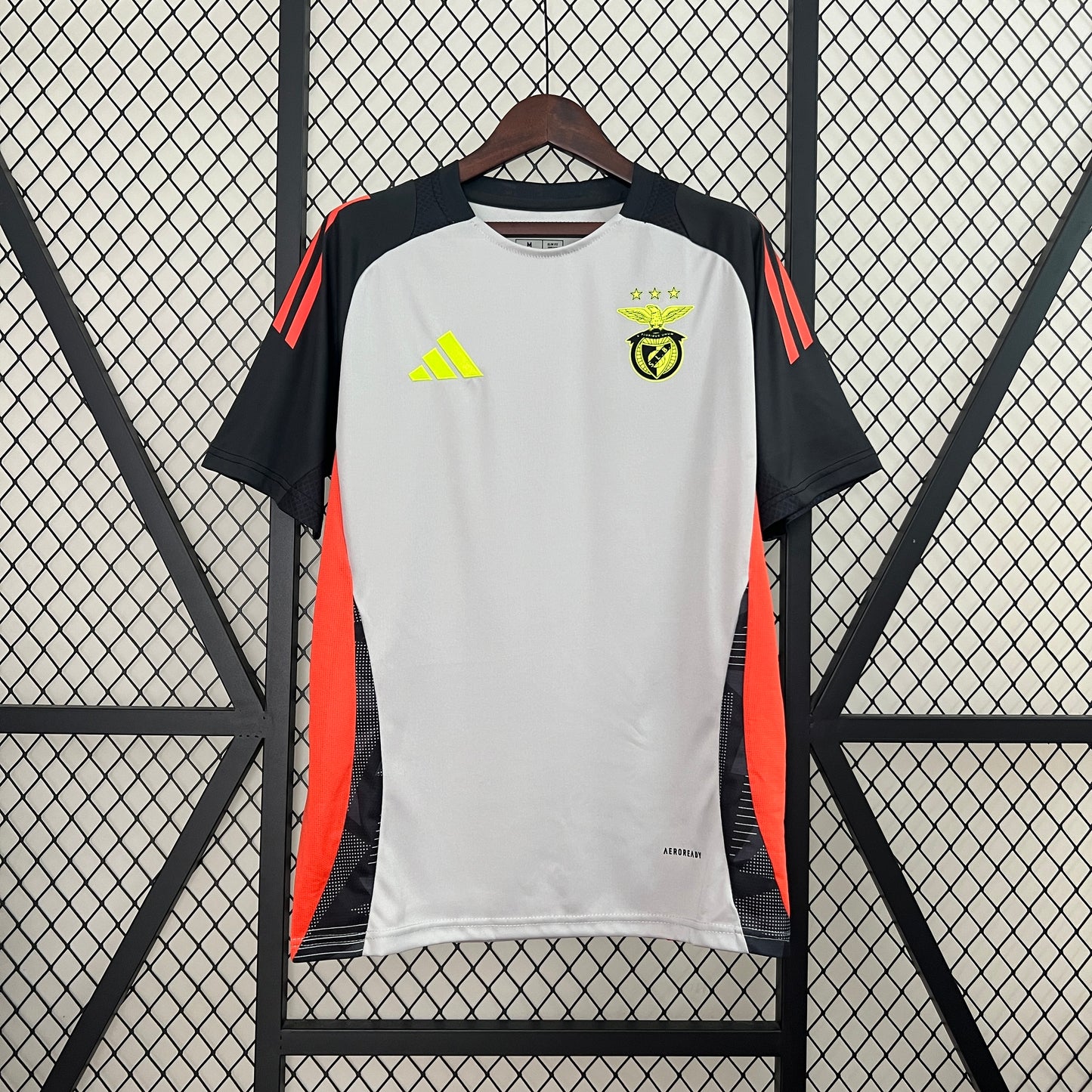 Camisola Benfica 24/25 Treinamento Cinza - Versão Adepto - Masculino